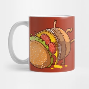 Breakdancing Hamburger Mug